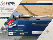 Tablet Screenshot of bretagne-marine.com